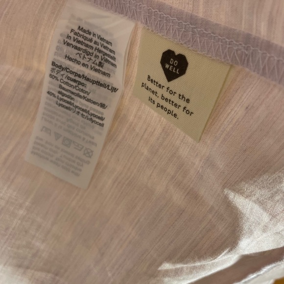 Madewell Soft Cotton Lavender Ruffle Dress Size 2 - Picture 5 of 7